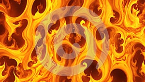 It\'s fire flames background Ai Generated