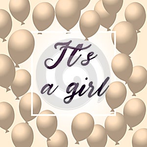 It`s a Girl, Baby Shower Background