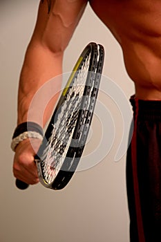He's got himself a racquet
