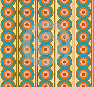 60`s 70`s inspired style seamless pattern, mid century style wallpaper photo