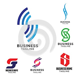 S letter based set vector volume 1