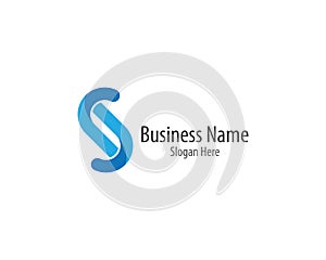 S letter logo vector icon