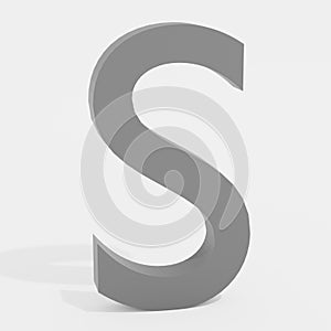 S Letter Render