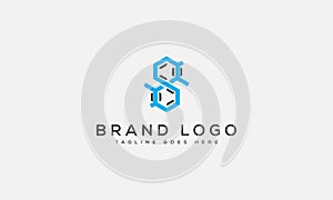 S lettermark logo template design vector.