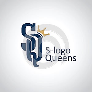 S-logo Queens. SQ letters