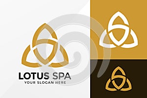 S Lotus Spa Logo Design, Brand Identity logos vector, modern logo, Logo Designs Vector Illustration Template