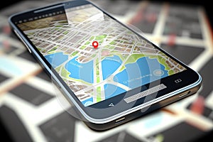 s map city Smartphone concept navigation GPS Mobile