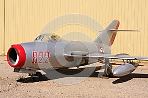 MIG-15 soviet fighter plane