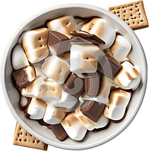 S more, Close-up of delicious-looking S more. Smore clipart.