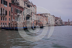 Beautiful scenery of the endless streets of Venice photo