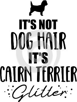 It`s not dog hair, it`s Cairn Terrier glitter