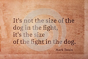 Dog size Twain photo