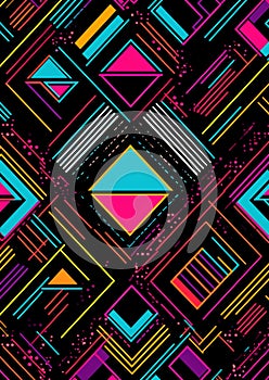 80s patterned fabric texture frame 80s retro nostalgic