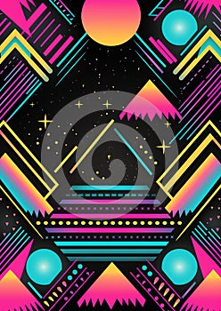 80s patterned fabric texture frame 80s retro nostalgic