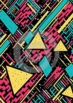 80s patterned fabric texture frame 80s retro nostalgic