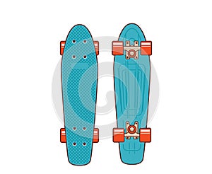 70s plastic skateboard