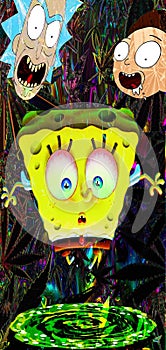 S10+ Rick and Morty Spongebob