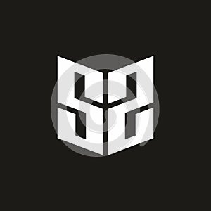 S2 or SS letter vector logo template
