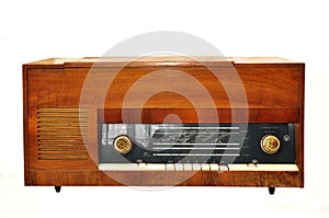 1950s Style Vintage retro radio gramophone isolated
