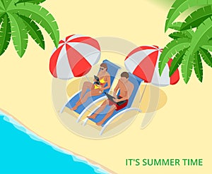 It s Summer time. Summer party concept. Fun, party, background, vector, picture, art, image, design, travel, poster