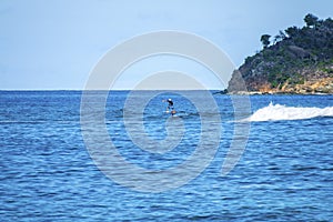 S Thomas United States Virgin Islands, Royalty free Ocean sports background, Surfboarding