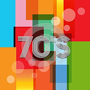 70s Vector Retro Background