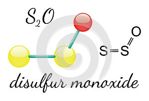 S2O disulfur monoxide molecule