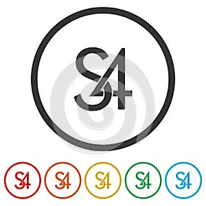 S4 logo design color set