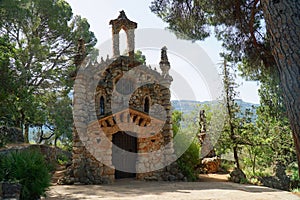 Sa Capelleta Chapel in the Tramuntana mountains close to Soller Mallorca.