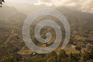 Sa Pa with it`s terraced rice paddies.