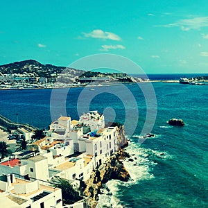 Sa Penya District in Ibiza Town, Balearic Islands, Spain