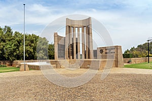 SA Police Officers` Memorial in Union Buildings Park, Pretoria, South Africa