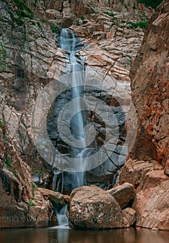 Sa spendula waterfall Villacidro Sardinia photo