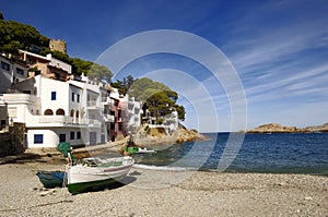 Sa Tuna Beach in Begur, Costa Brava, Girona, Catalonia, Spain photo