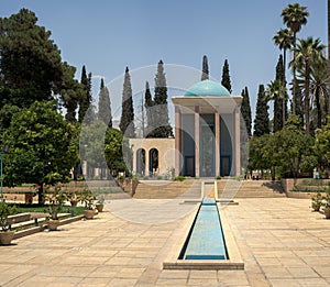 Saadi the great poet mausoleum in Shiraz, Iran