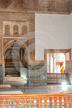 The Saadian Tombs, historic royal necropolis in Marrakesh, Morocco
