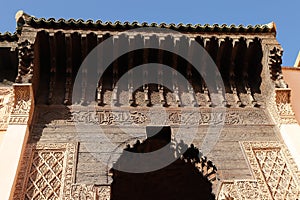 Saadiens Tombs in Marrakech in Morocco