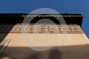 Saadiens Tombs in Marrakech in Morocco