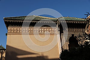 Saadiens Tombs in Marrakech in Morocco