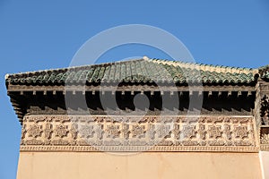 Saadiens Tombs in Marrakech in Morocco