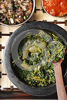Saag Bhaji - A vegetarian dish from India.