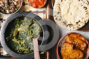 Saag Bhaji - A vegetarian dish from North Eastern Part of India.