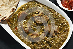 Saag Mutton it is a north Indian dish