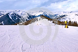 Saalbach-Hinterglemm, Austria ski slope