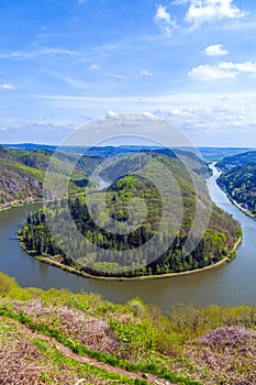 Saar loop at Cloef. A famous view
