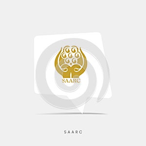 SAARC flag bubble chat icon