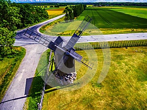 Saarema Island, Estonia: Angla windmill in Leisi Parish photo
