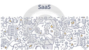 Saas Doodle Banner