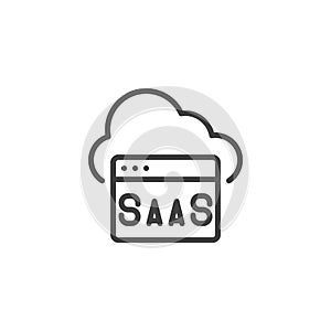 SaaS line icon