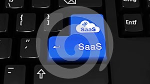 Saas rotation motion on computer keyboard button.